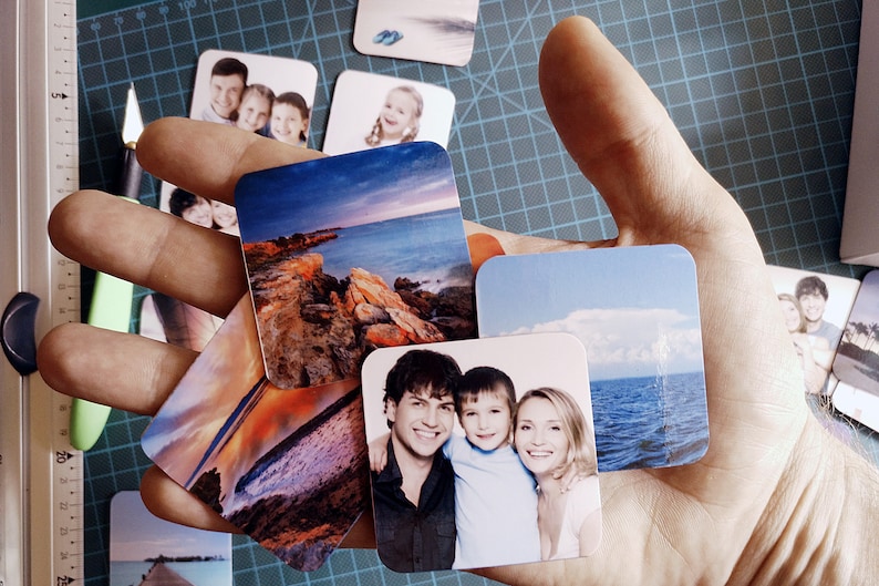 2x2 Photo magnets 50x50mm Customised square photo fridge magnets made from your own pictures. image 3