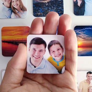 2x2 Photo magnets 50x50mm Customised square photo fridge magnets made from your own pictures. image 6