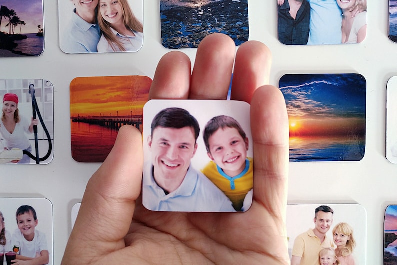 2x2 Photo magnets 50x50mm Customised square photo fridge magnets made from your own pictures. image 6