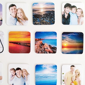 2x2 Photo magnets 50x50mm Customised square photo fridge magnets made from your own pictures. image 1