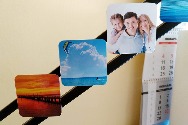 2x2 Photo magnets 50x50mm Customised square photo fridge magnets made from your own pictures. image 4