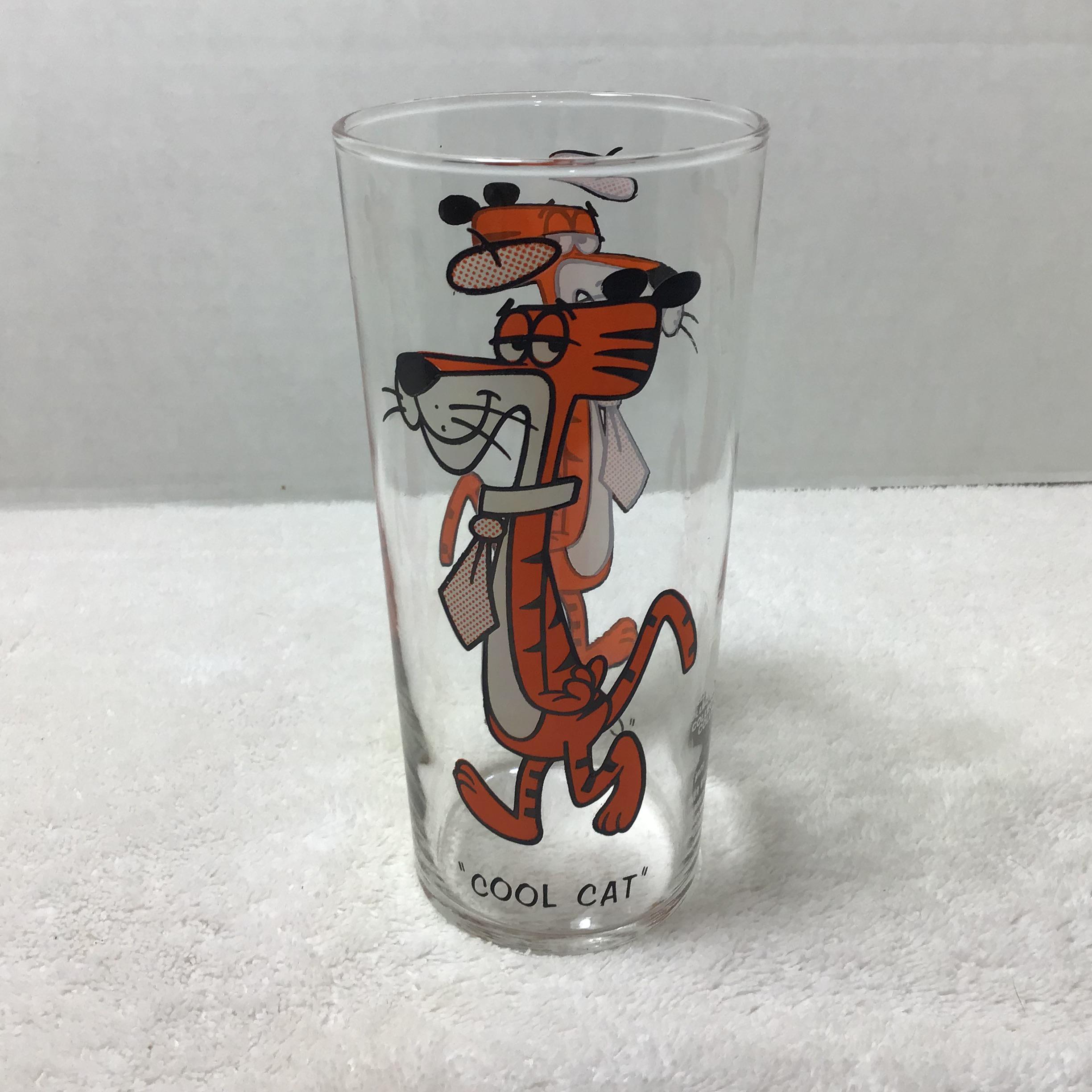 Pepsi Collector Series Glass Warner Bros. INC. Cool Cat 1973 Pepsi Collector Series Glass Warner Bros. INC. Cool Cat 1973