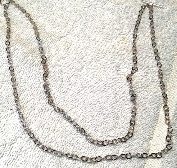 Silver Double Strand Toggle Lobster Closures By O… - image 6