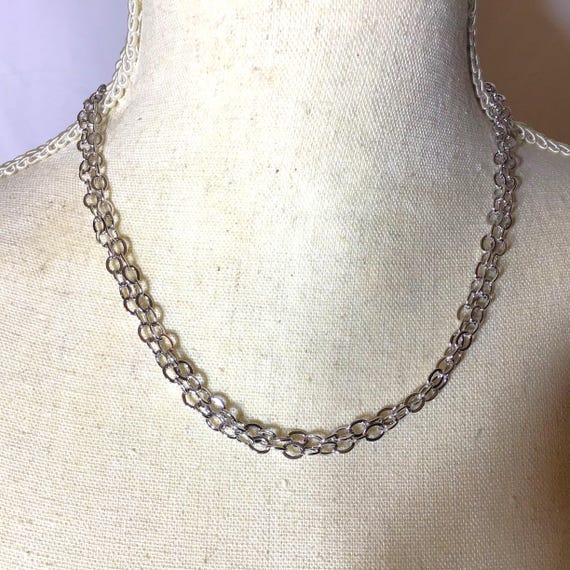 Silver Double Strand Toggle Lobster Closures By O… - image 1