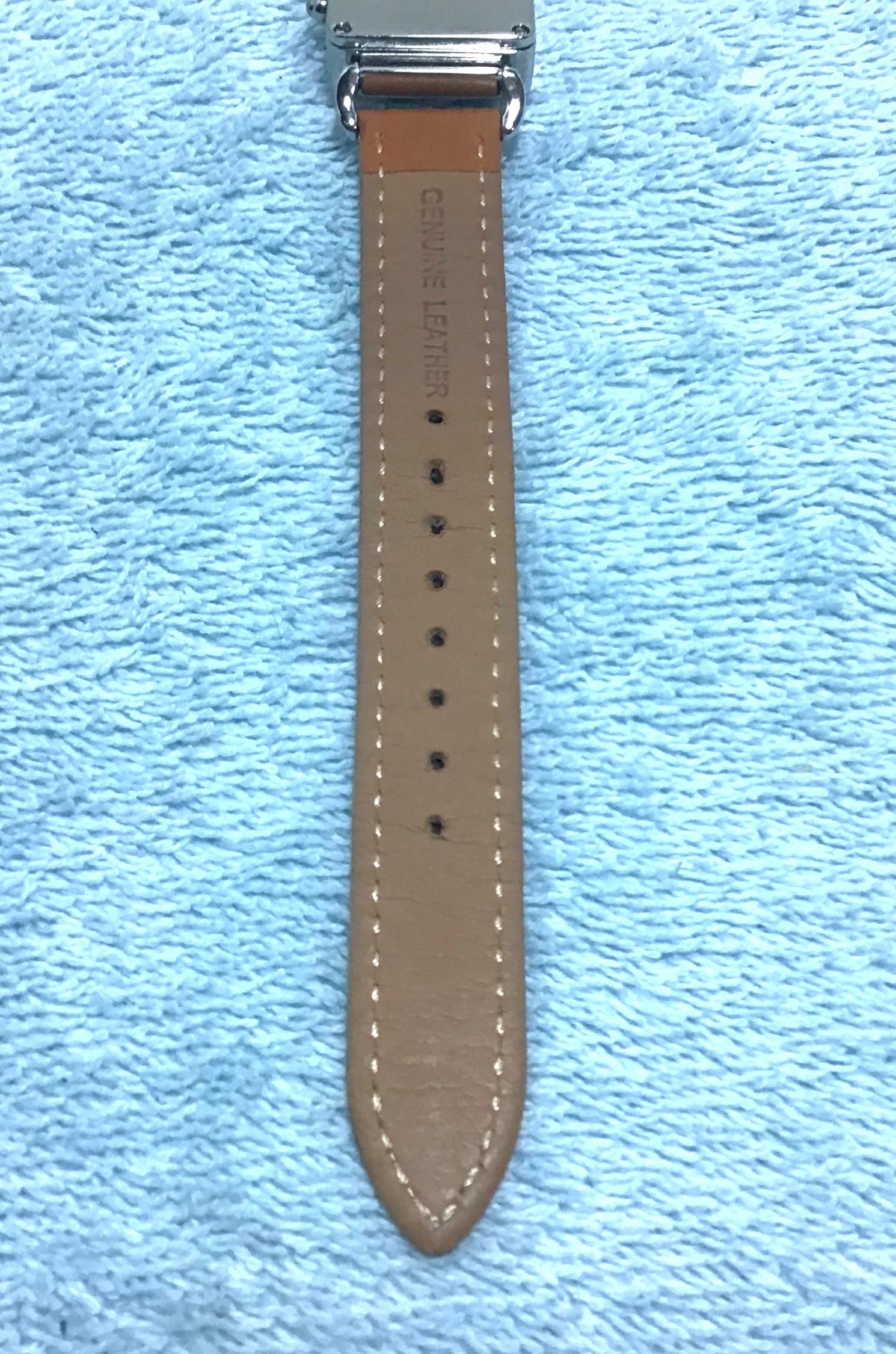 Agatha Paris Rectangular Silver Watch with Taupe Leather Strap SS2025 AGATHA PARIS CHARM LEATHER WATCH - wpequipmentugltd.com main image 2
