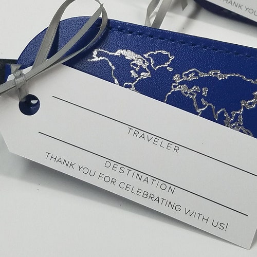 Luggage Tag Escort / Place Cards for Your Destination Etsy