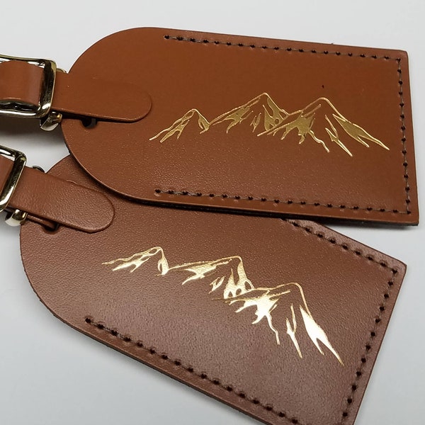 Majestic Mountains -  Luggage Tag Gifts - Traveler - Wedding - Birthday & More! Made in the USA!