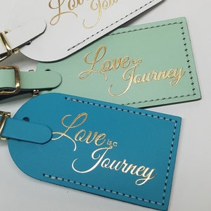 Liebe ist eine Reise Gepäckanhänger - Geschenke - Reisender - Hochzeit - Geburtstag & mehr! @CurrysLeder