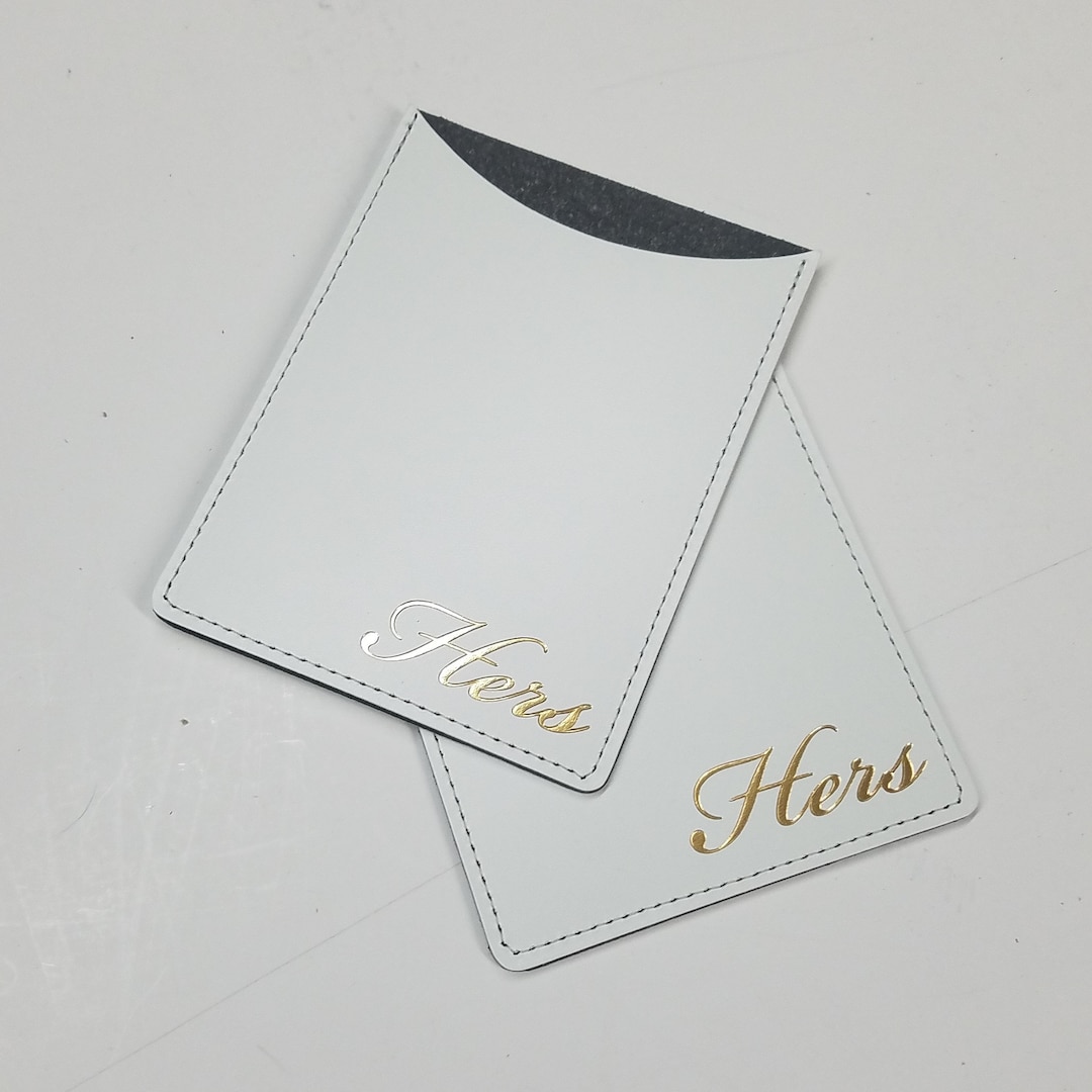 NEW HIS and HERS Passport Sleeves, Gifts for the Couple, Made in the