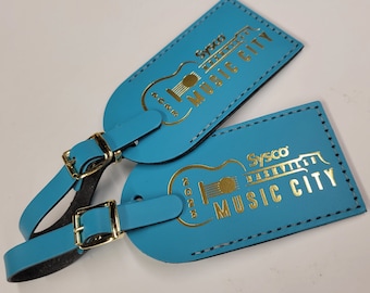 Custom Company Logo Luggage Tags - Events - Made in the USA by @CurrysLeather