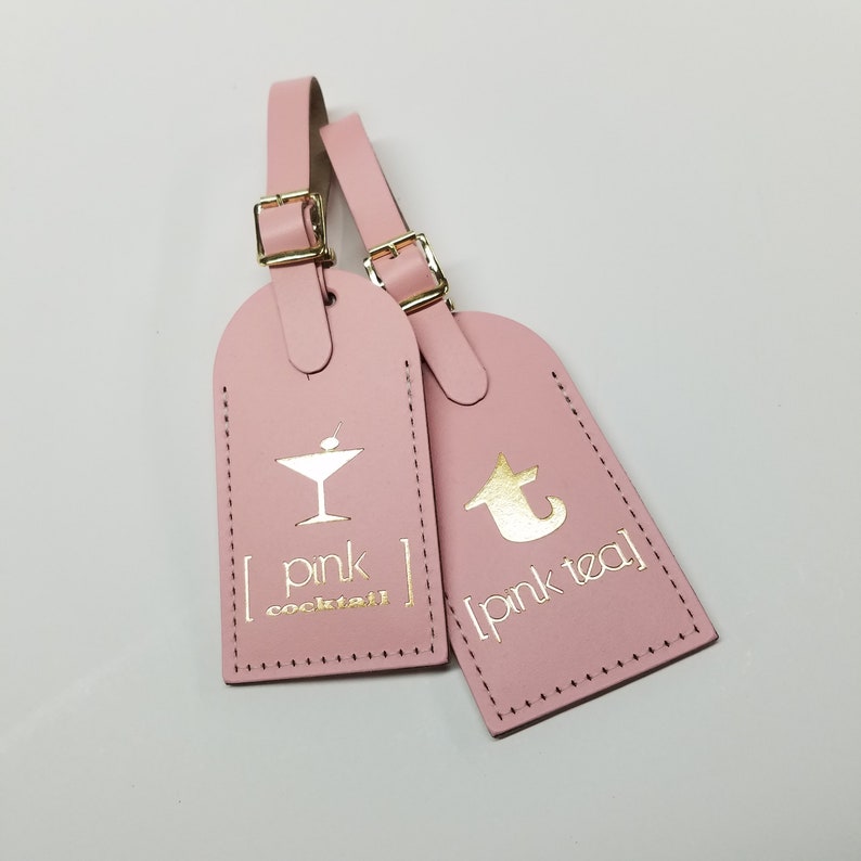 Custom Company Logo Luggage Tags Events Made in the USA by CurrysLeather image 4