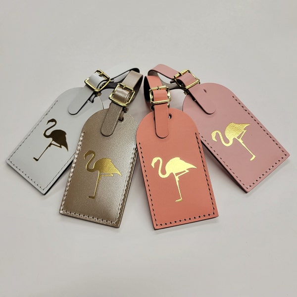 Flamingo - Luggage Tag - Gifts - Traveler - Wedding - Birthday & More!