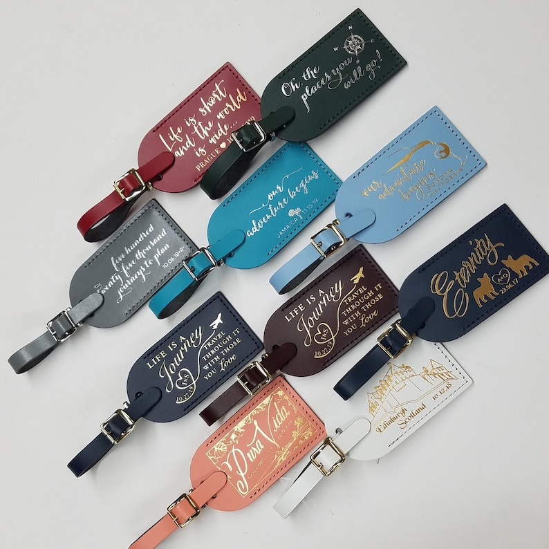 Custom Luggage Tags Company Logos Event Tags Made in the Etsy