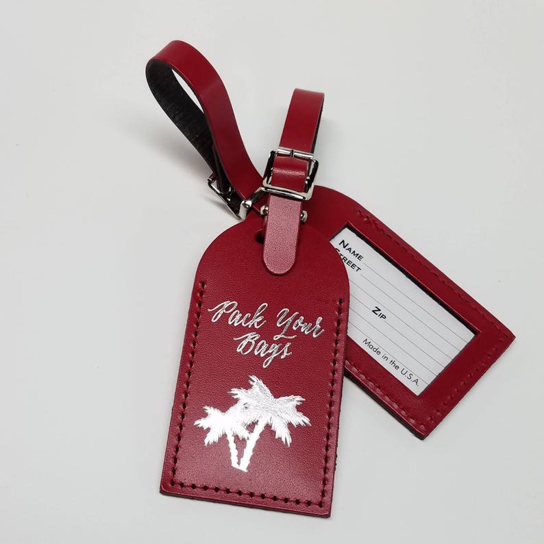 Pack Your Bags Luggage Tag Gifts Traveler Wedding Etsy