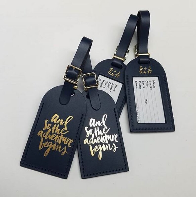 CUSTOM BULK Over Window Wedding Luggage Tags Add Etsy