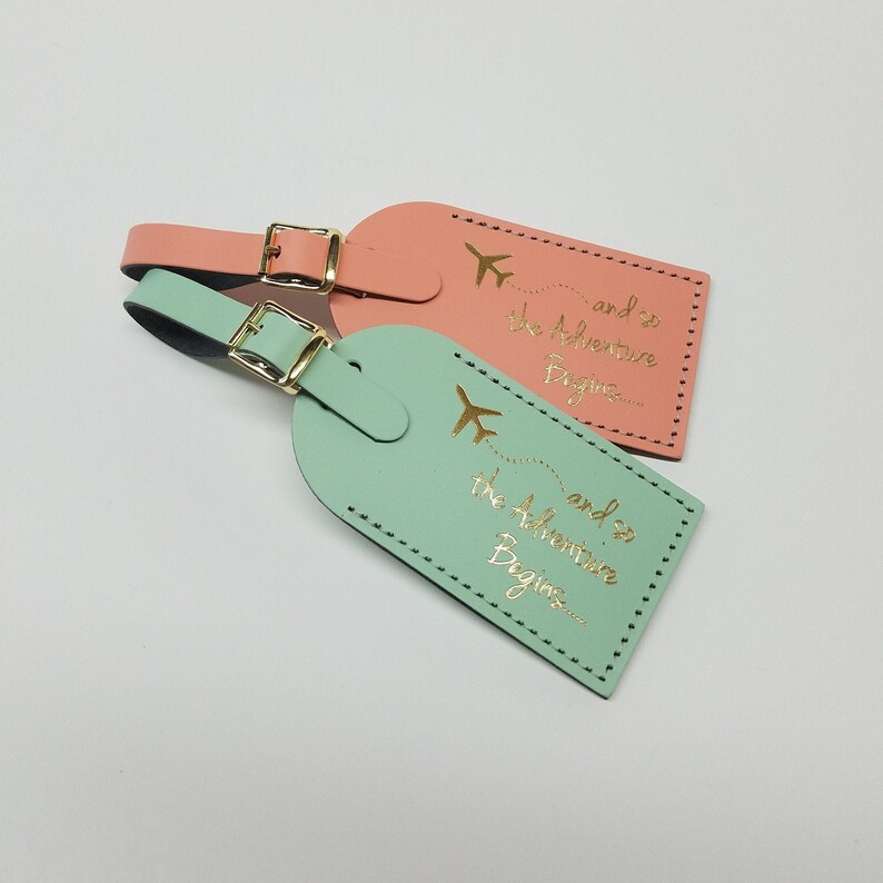 And so the Adventure Begins Luggage Tag Gifts Traveler Etsy