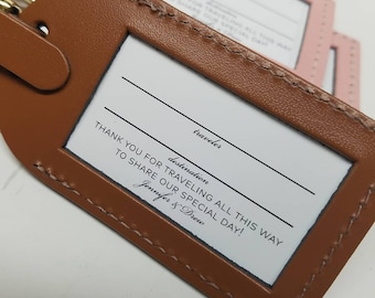 Custom Insert Cards for CurrysLeather Luggage Tags