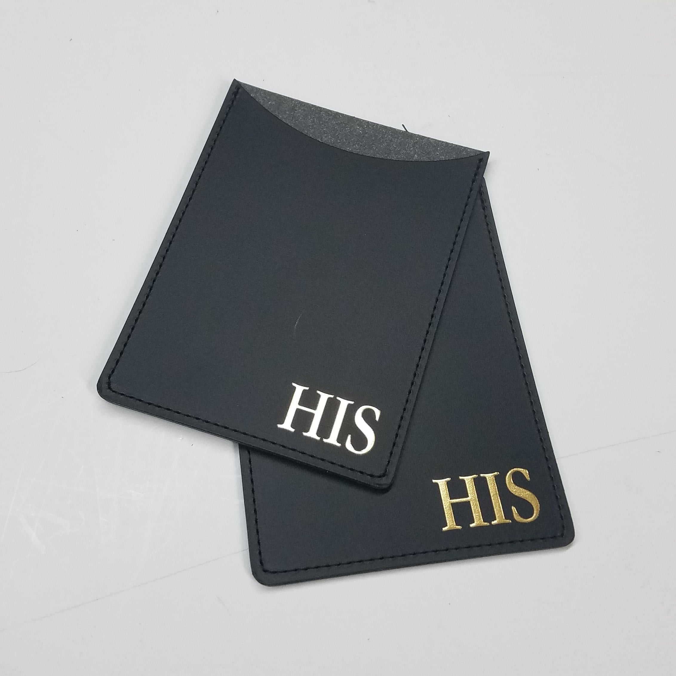 NEW HIS and HERS Passport Sleeves Gifts for the Couple Etsy