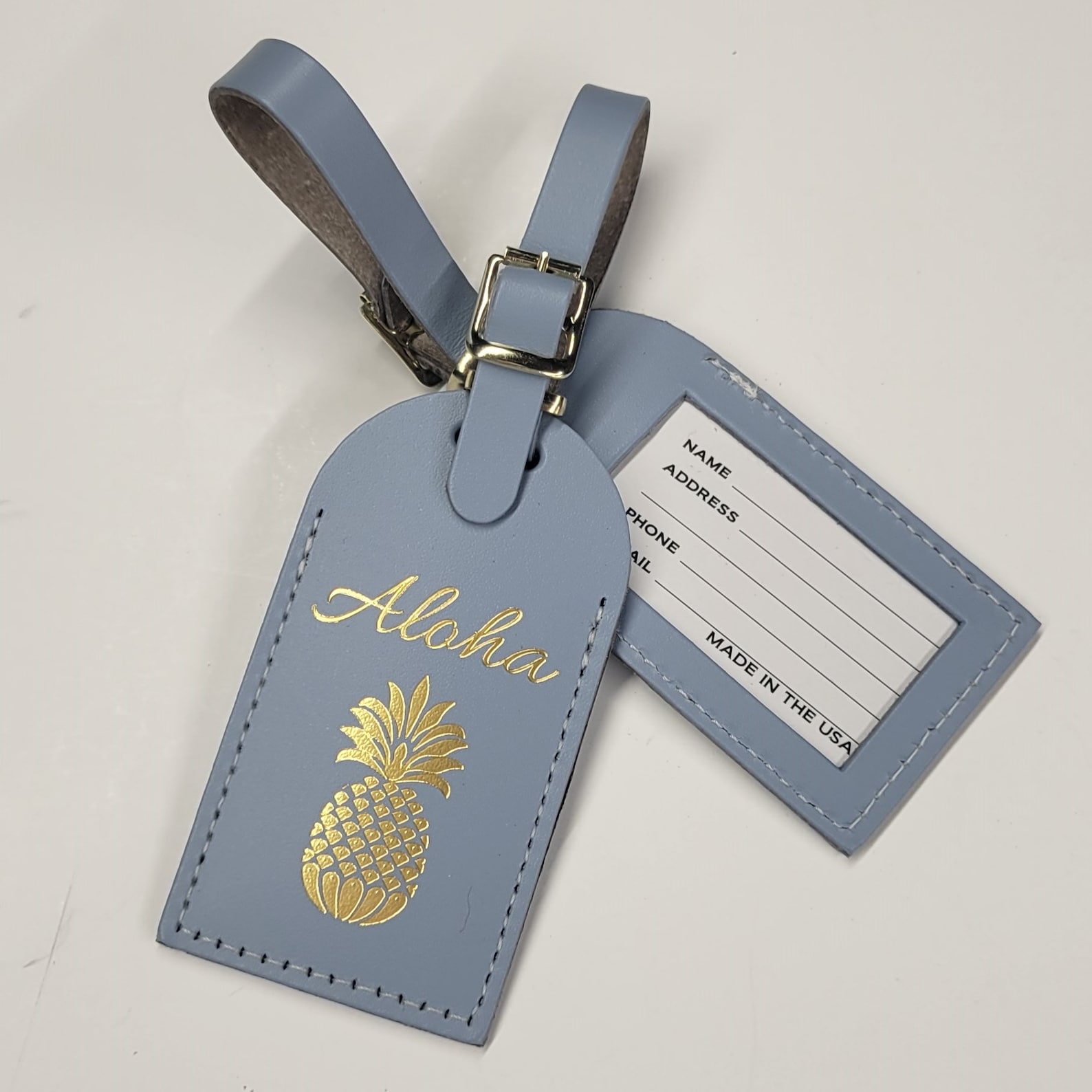 Aloha Pineapple Luggage Tag Gifts Traveler Wedding Etsy