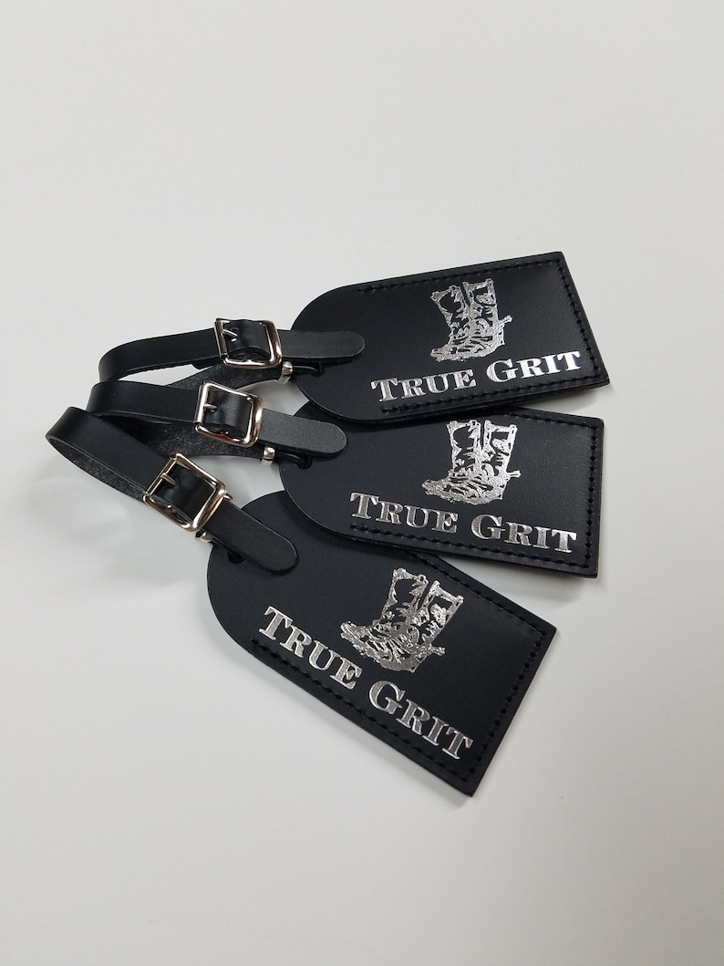 Custom Company Logo Luggage Tags Events Made in the USA by CurrysLeather image 6