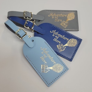 Adventure is Out There Disney UP Luggage Tag Gifts Traveler Wedding Birthday Shower & More Made in Massachusetts image 3