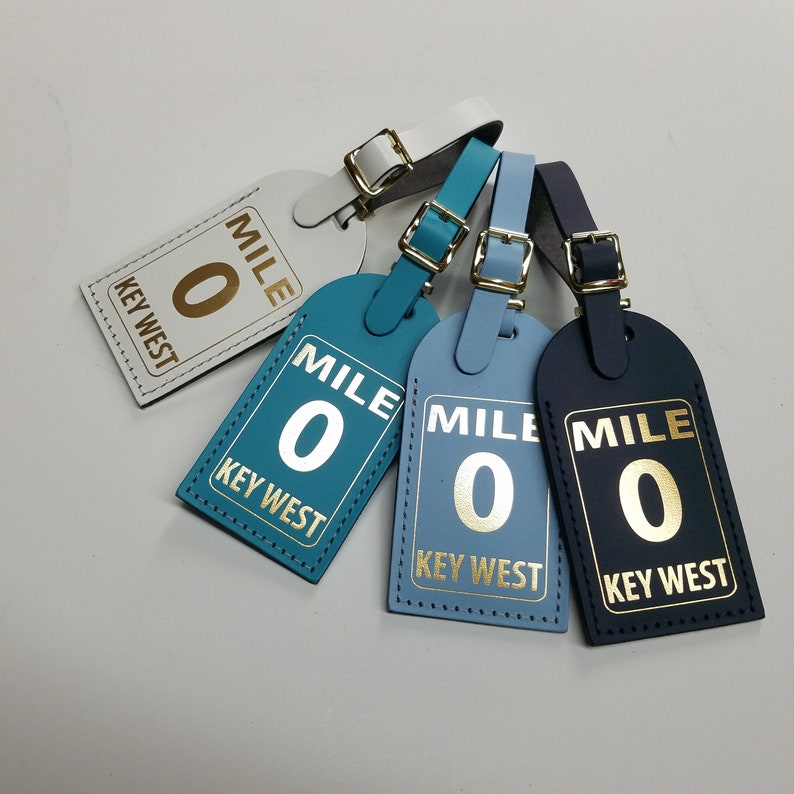 MILE 0 Key West Luggage Tag Gifts Traveler Wedding Etsy