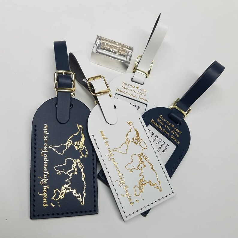 CUSTOM BULK Over Window Wedding Luggage Tags Add Etsy