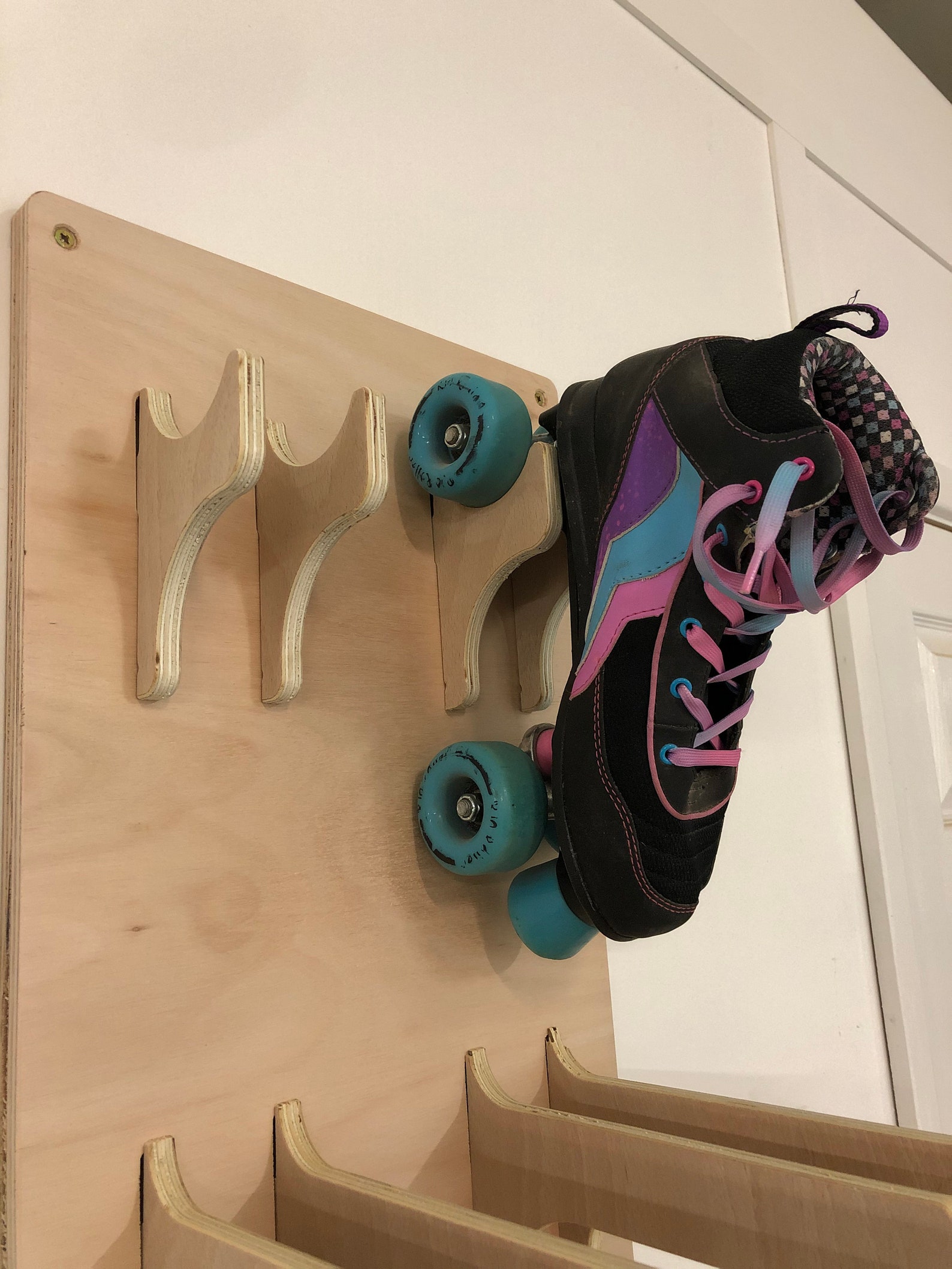 Inline Skate Roller Skate Rack. Holds 4 Pairs Etsy