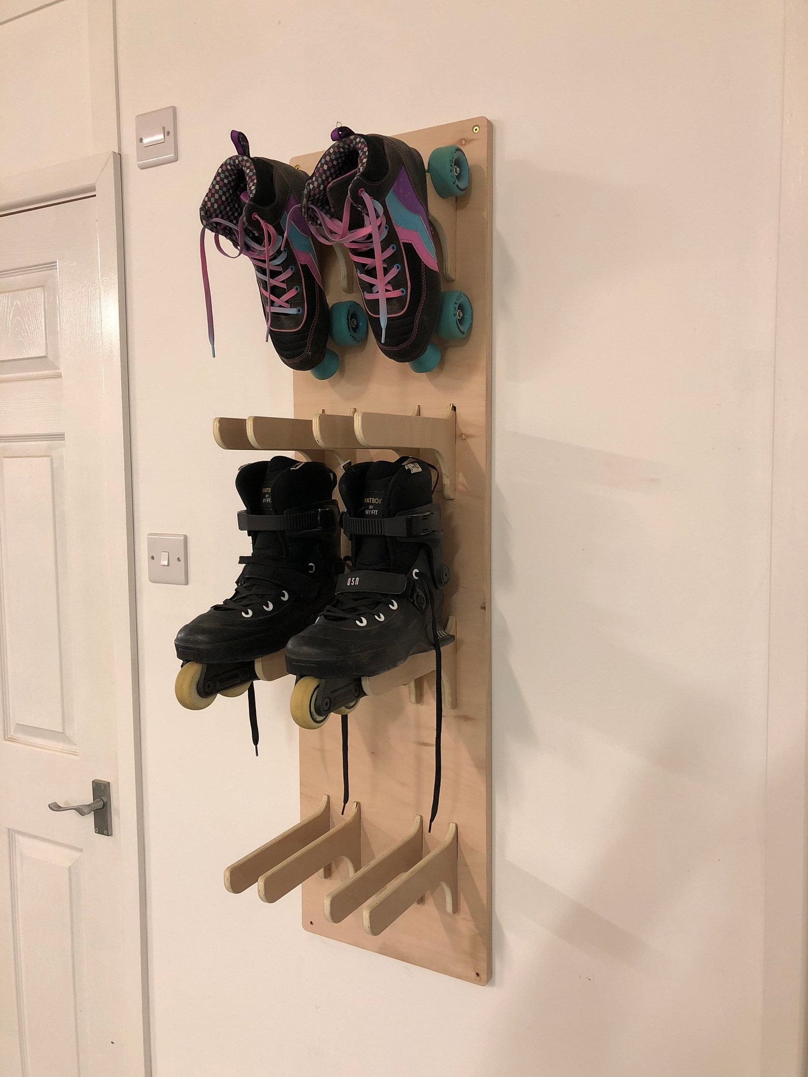 Inline Skate Roller Skate Rack. Holds 4 Pairs Etsy