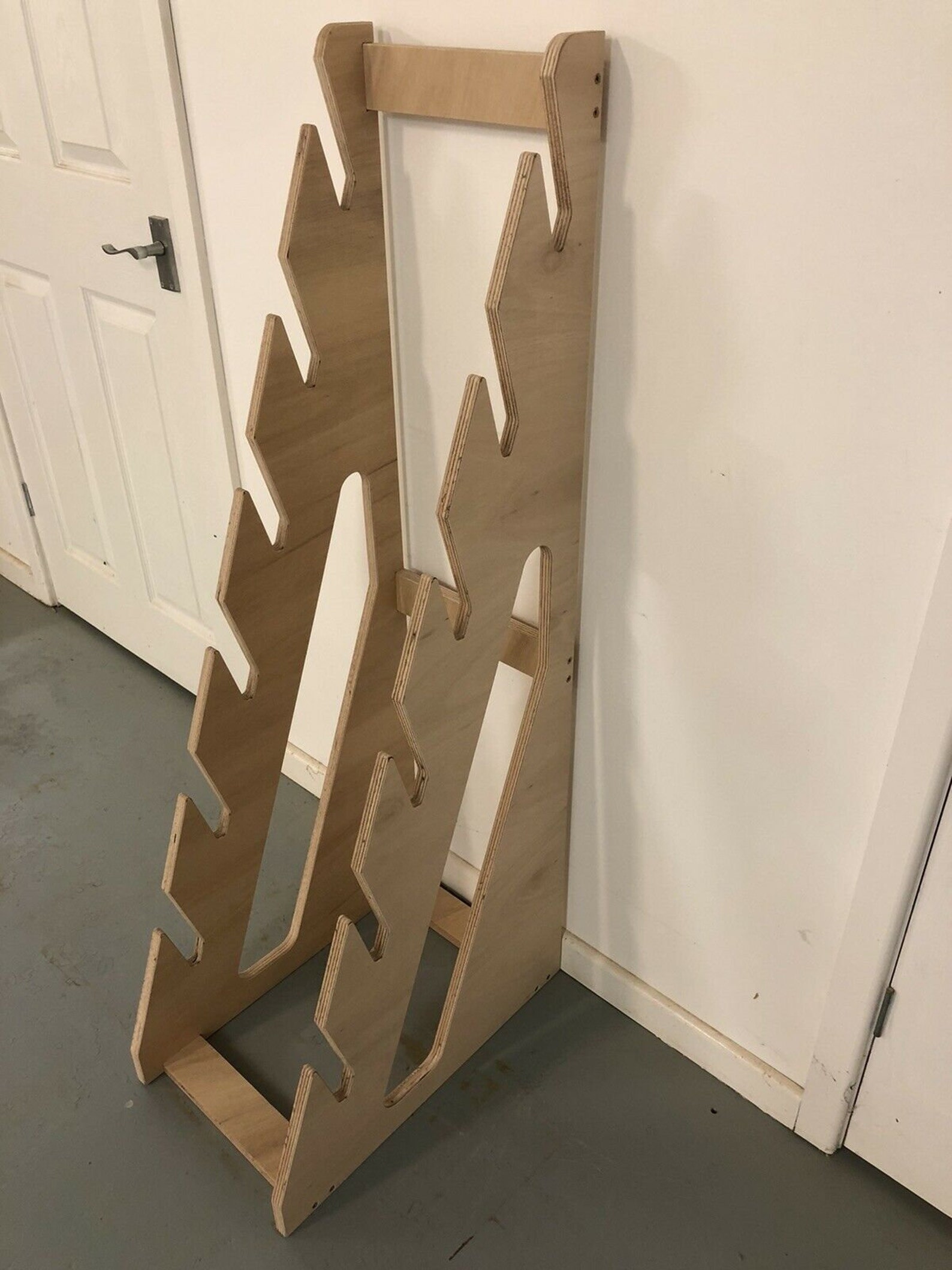 Free Standing Skateboard Rack Holds 6 Decks - Etsy