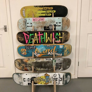 Free Standing Skateboard Rack Holds 6 Decks image 4