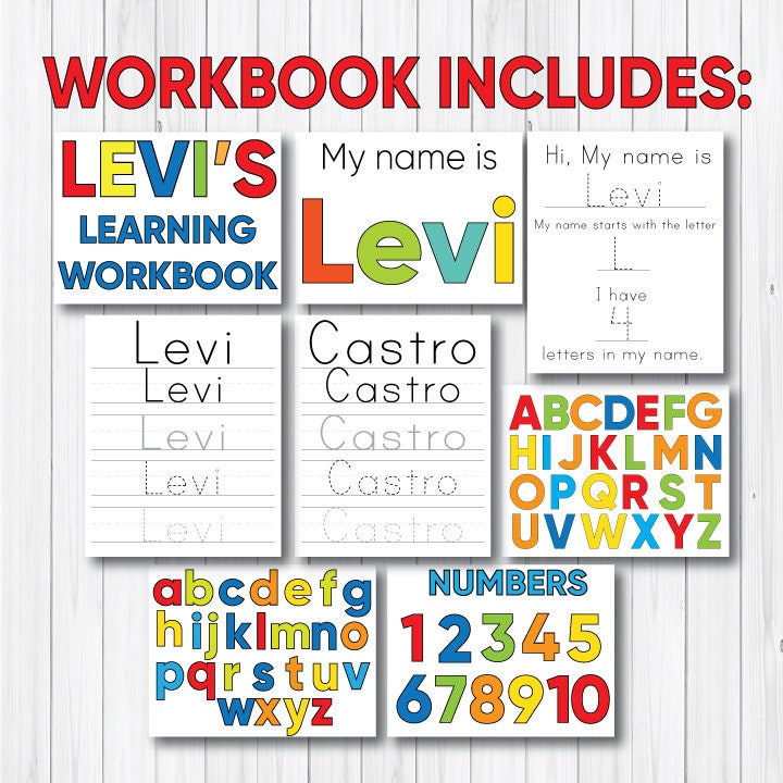 TODDLER LEARNING WORKBOOK 84 page Printable Pdf Bundle | Etsy