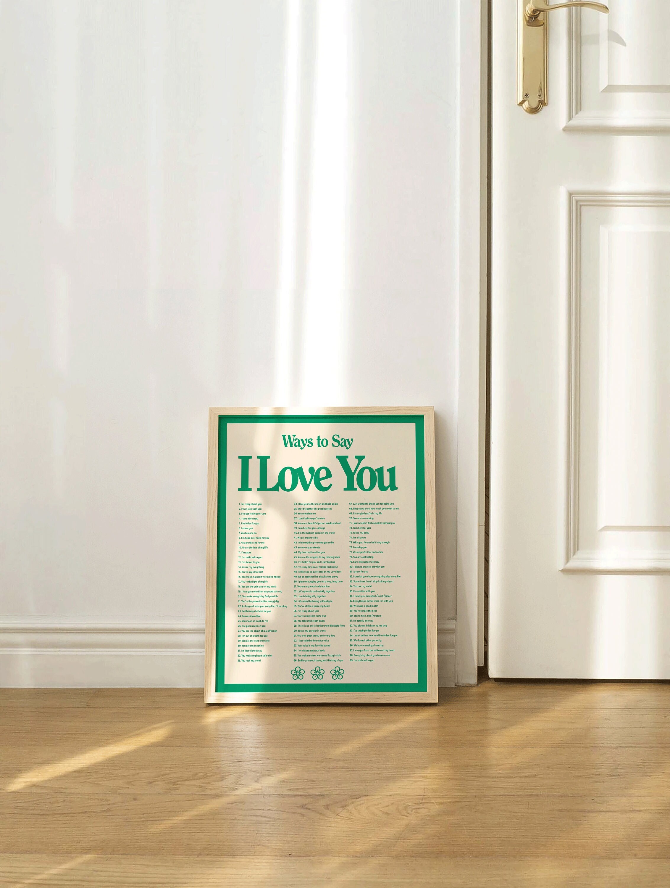 I Love You Wall Print Retro Wall Decor Digital Download Etsy Canada