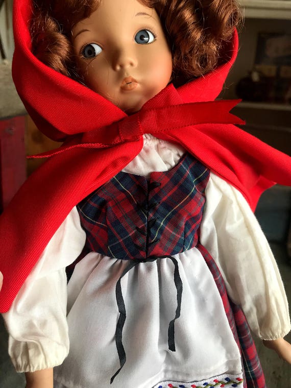 little red riding hood porcelain doll