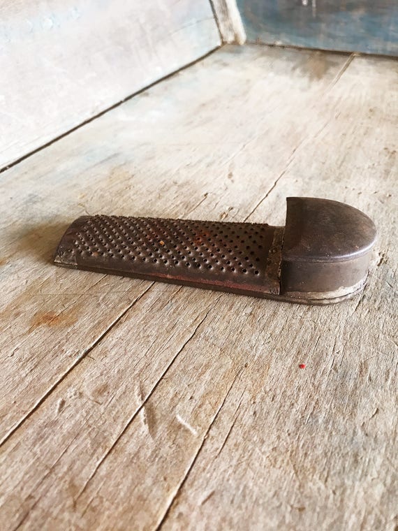 Antique Handmade Nutmeg Grater 1800's Tin Nutmeg Grater Etsy