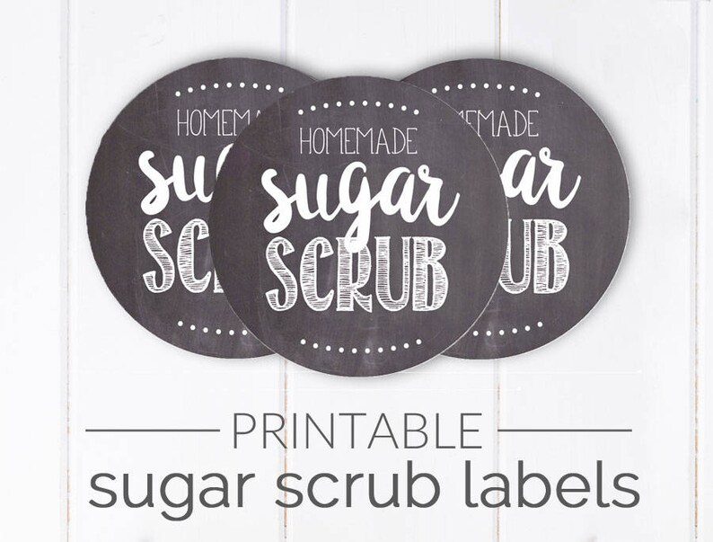 Sugar Scrub Label Printable Chalkboard Mason Jar photograph about Printable Sugar Scrub Labels known as Sugar Scrub Label Printable Chalkboard Mason Jar