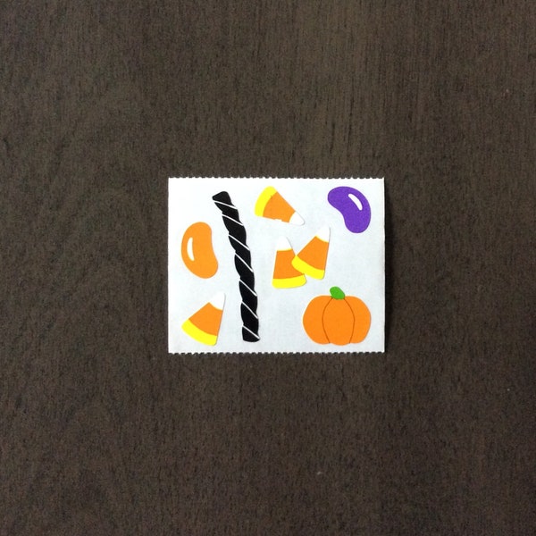 Halloween Candy Stickers—Mrs. Grossmans Candy Corn Jelly Bean Licorice Stickers