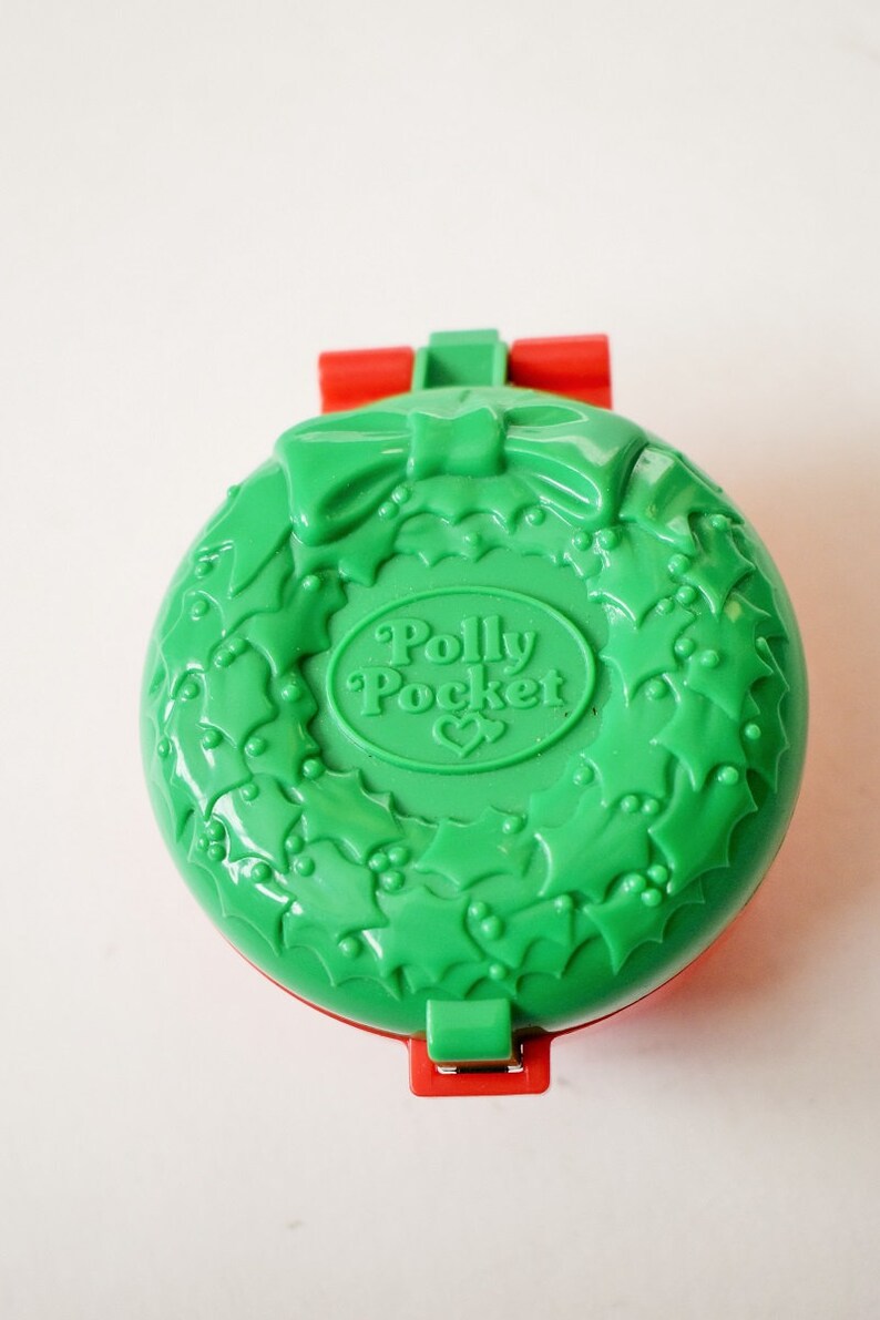 Vintage 1993 Polly Pocket Bluebird Christmas Wreath McDonald’s Happy Meal Toy
