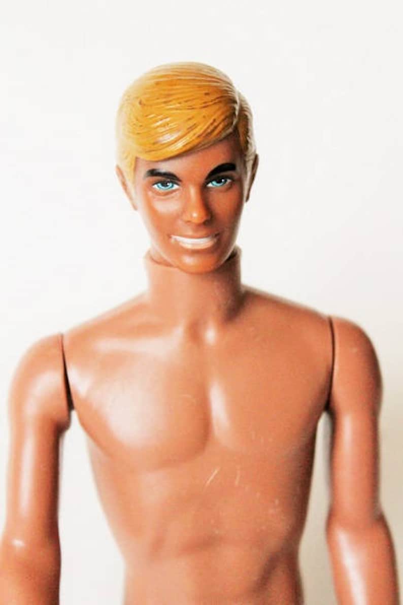 Ken Doll 1968 Vintage 1968 Mattel Ken Doll ~ Blonde Blue Eyes ~ Malaysia Ebay 