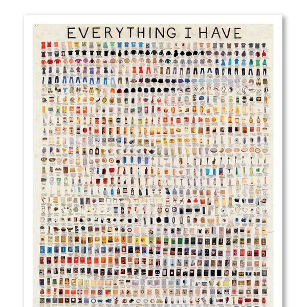 Simon Evans, Everything I Have, Original Gallery Museum Exhibition Poster 140x92cm large wall art