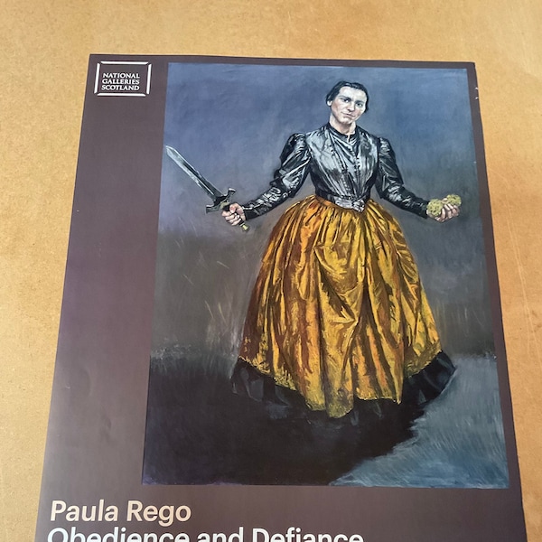 Paula Rego original Scottish National Gallery Exhibition museum poster Obedience and Defiance