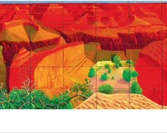 David Hockney Poster A Closer Grand Canyon Large Original gallery exhibition poster