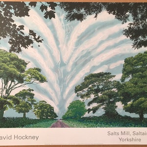 David Hockney - Original Gallery Poster Summer Sky  60.7 x 49 cm Large poster. Genuine Gallery poster