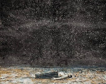 Póster de la exposición "Las Órdenes de la Noche", 70 x 60 cm, Museo Anselm Kiefer