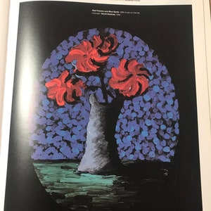 David Hockney , Exhibition Poster 14x10 inches original vintage offset lithograph Hockney Poster Free shipping