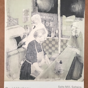 David Hockney Poster Fish and Chip Shop 1954 Original Gallery Poster 35.7 x 46.5 cm