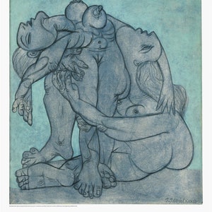 Pablo Picasso Exhibition Poster Original Museum Gallery Large Wall Art Print