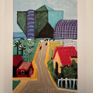 David Hockney Genuine Lithographic Mini Poster 14x10 inches Exhibition Poster