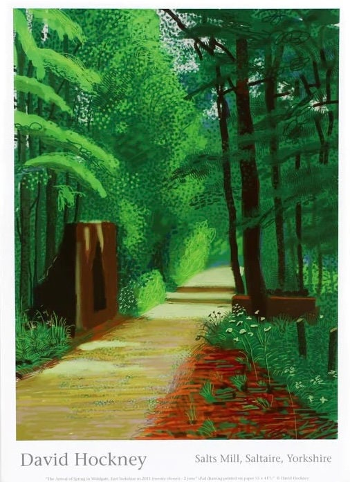 額装品/Mt Fuji and Flowers（デビット ホックニー）/ポスター