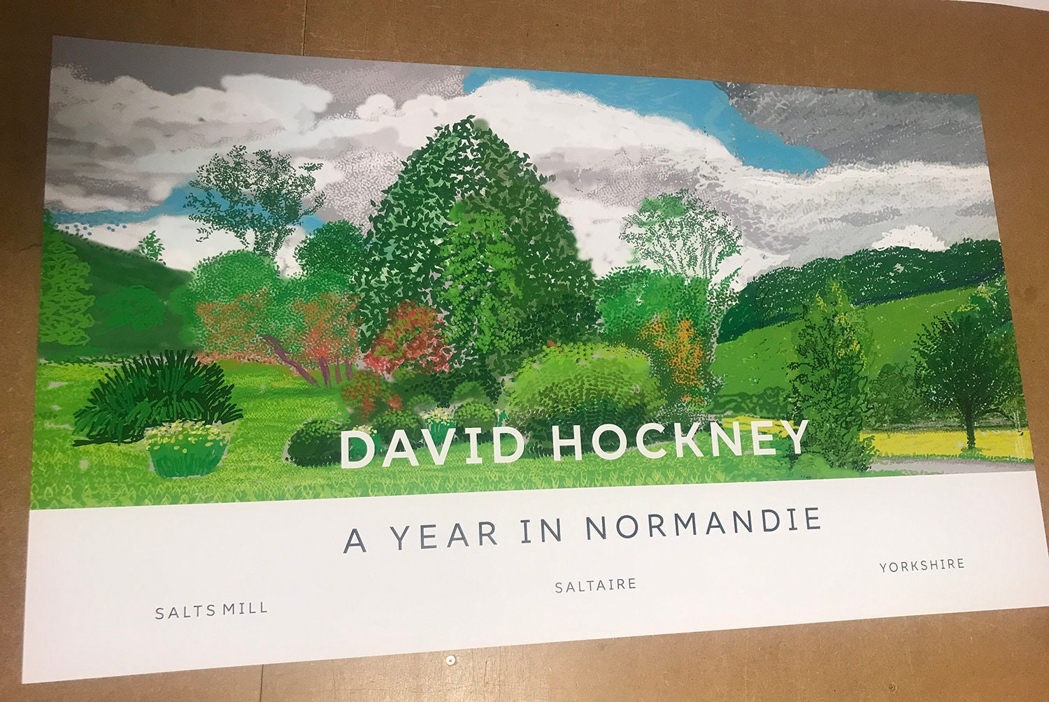 デイヴィッド・ホックニー展 ポスター Hockneyノルマンディーの12か月 デイヴィッド・ホックニー展 ポスター Hockneyノルマンディーの12か月